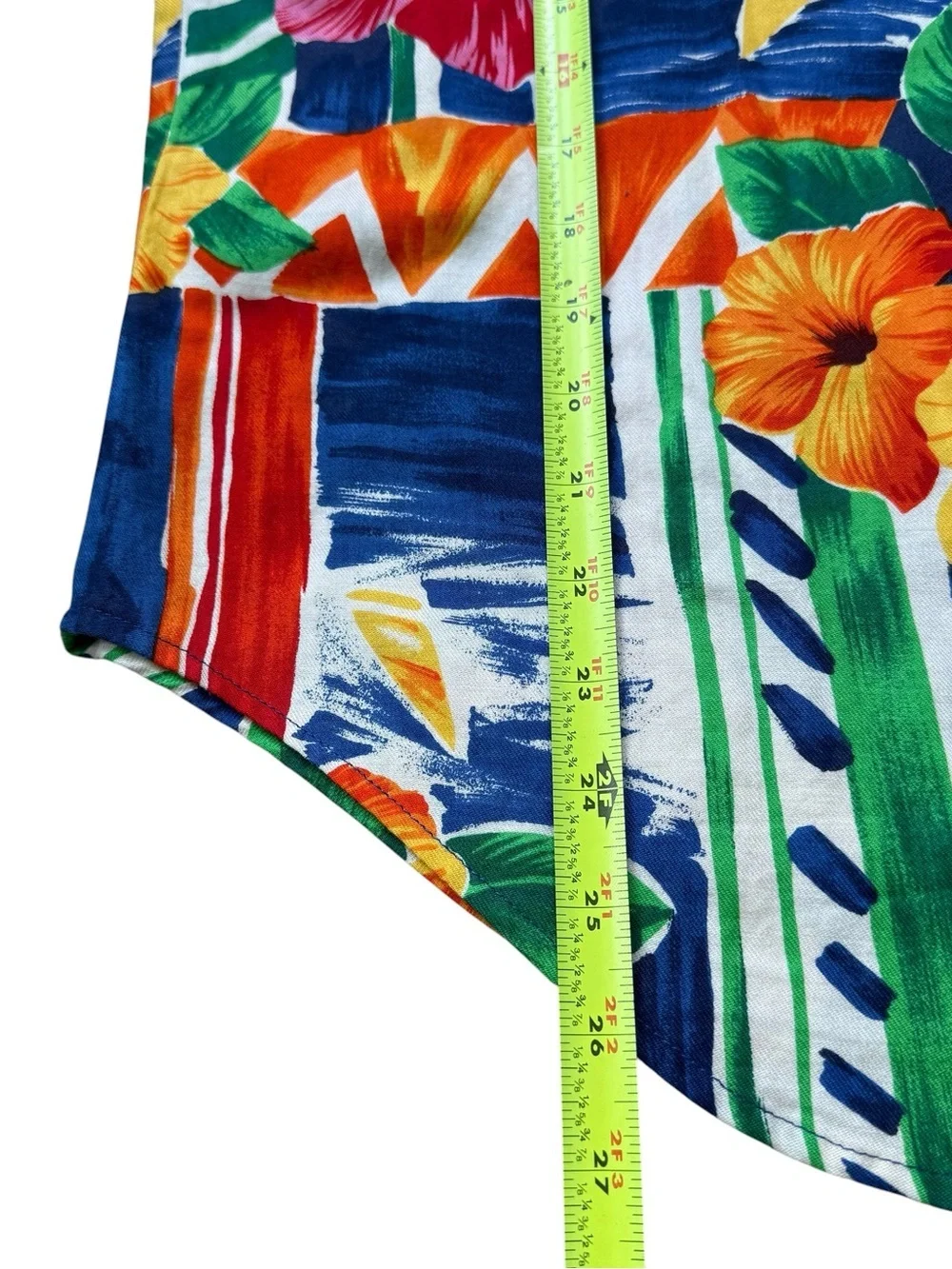VTG Tropical Floral Two Piece Set Hawaiian Shirt Shorts Matching Resort Set Sz 8